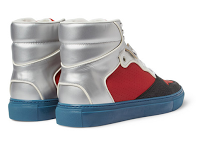 Panelled In Primaries:  Balenciaga Panelled High-Top Sneakers