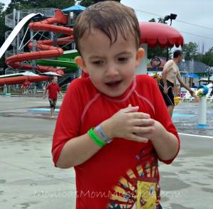 Where’d You Go Monica He looks freezing, but he still wanted to go back in the water.