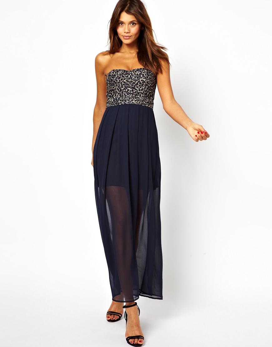 asos navy bridesmaid