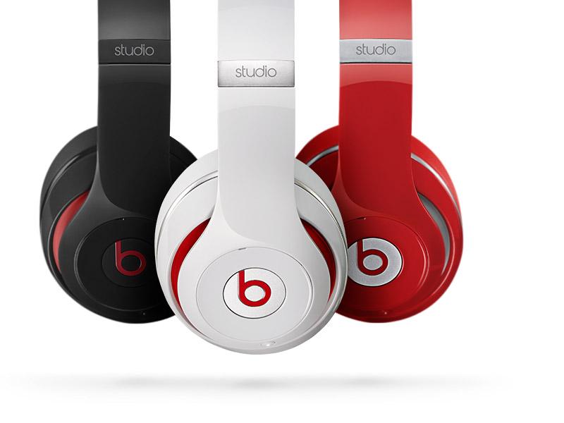 Thee color version of Stereo Beats headphones