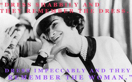 Coco Chanel cocoStyle Notes: Fashion Quotes by Designers We Love & Admire