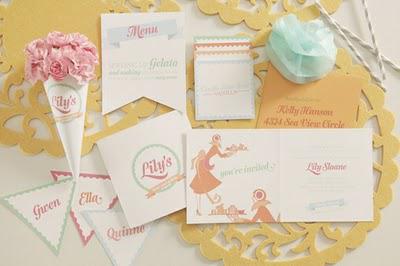 Gelato Bridal Shower Dessert Table and pale color palette in the home Gelato Bridal Shower Dessert Table and pale color palette in the home