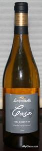 Lapostolle Casa Chardonnay wine bottle