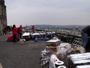 One side of the fireworks Behind the scenes at the Virgin Money Fireworks