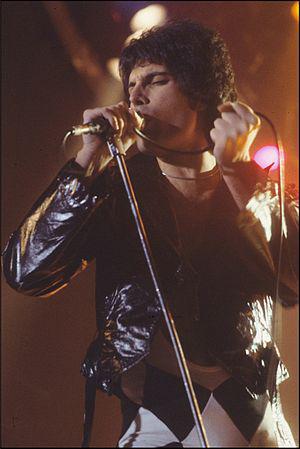Freddie Mercury in New Haven, CT at a WPLR Show.