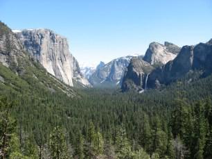 A view of Yosemite Valley