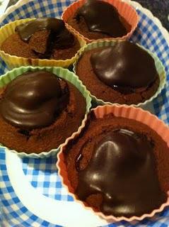 Dark Chocolate and Cherry Wheat and Dairy Free Cup Cakes