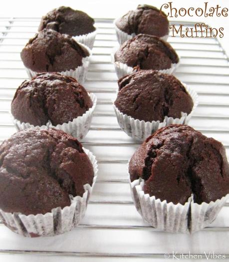 Chocolate Muffins - My blog turns one today!!!