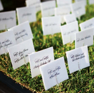 Unique Wedding Place Card Ideas