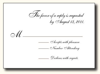 5 Types of Wedding RSVP Card Wording