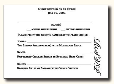 5 Types of Wedding RSVP Card Wording