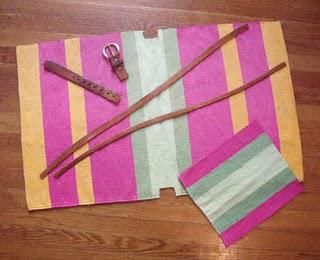 Striped Tote and Zipper Pouch