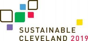 Sustainable Cleveland 2019 makes it easy to market their program by providing their logo with guidelines Green City Blue Lake Sustainable Cleveland 2019 logo