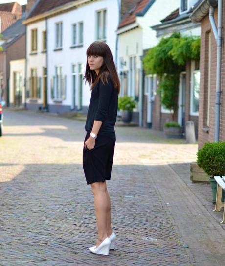outfit inspiration culottes all black