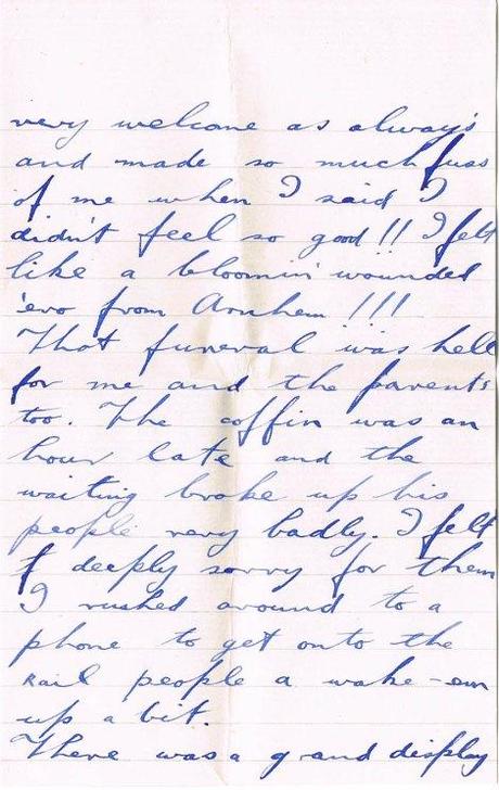 Joe’s Letters, WWII: “‘Flu and Mourning” letter 65 page 2