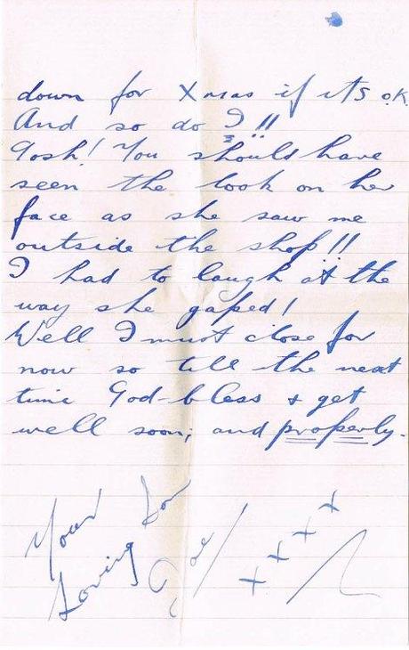Joe’s Letters, WWII: “‘Flu and Mourning” letter 65 page 6