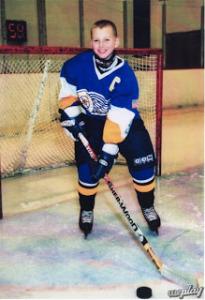 Patrick Kane poses on the ice during his younger years. Smith: “He was always that much better than anyone else.