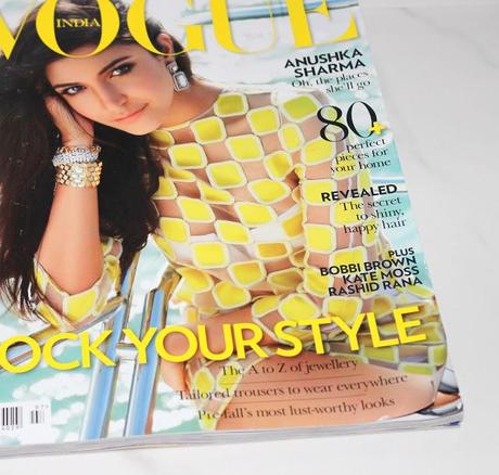 Anushka Sharma In Louis Vuitton 'Damier' Covers VOGUE July 2013