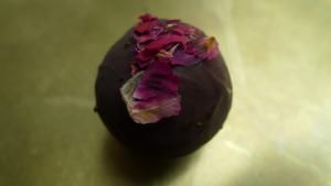 Praline - Chocolate, Black Tea and Rose Petals - from Kee's Chocolate, New York