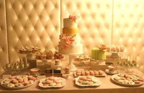 A Vintage Shabby Chic Inspired Wedding in Pink, Gold and Mint  By Francisca from Cupcake