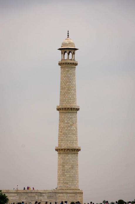 This minaret actually intentionally tilts outward. 