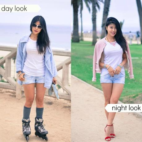{GBF Style How To} Dressing up a White Tee and Denim Shorts