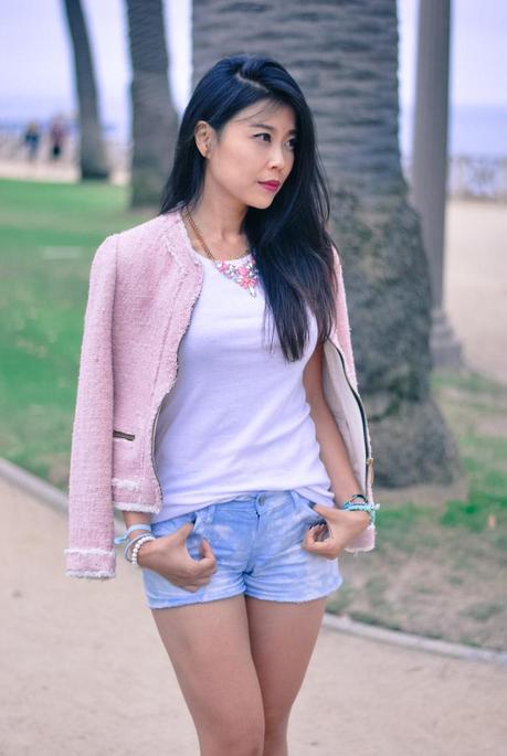 {GBF Style How To} Dressing up a White Tee and Denim Shorts