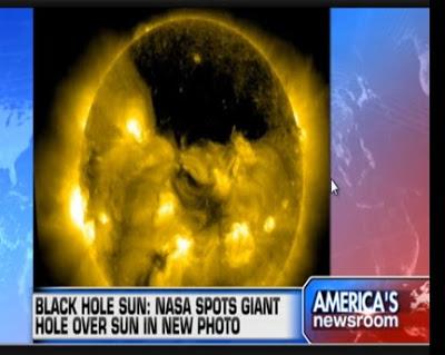 Black Hole Sun: Gigantic Chunk of Sun Headed Toward Earth at 2 Million Miles an Hour (Video)