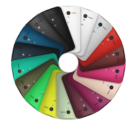 wide spectrum of colors for new motorola