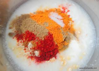 Mangodi Ki Sabzi/ Yellow Gram Dumpling Curry