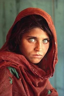 Are the features in this famous photograph of an Afghan girl on the cover of Nat'l Geographic magazine of someone who is of Jewish descent?