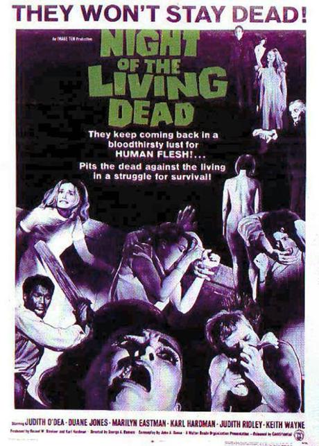 Movie poster from Night of the Living Dead. 