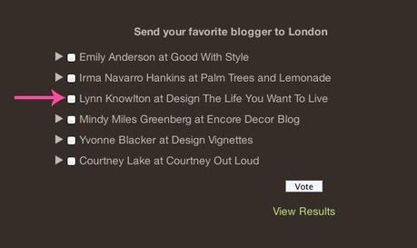 Vote for Lynne Knowlton On DESIGN THE LIFE YOU WANT TO LIVE 