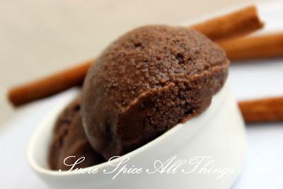 Spicy Dark Chocolate Ice cream -Eggless
