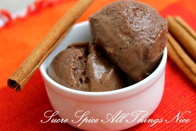 Spicy Dark Chocolate Ice cream -Eggless