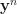 \mathbf{y}^n \mathbf{y}^n
