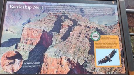 Battleship Condor Nest - park sign - Grand Canyon