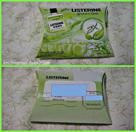 Listerine Green Tea sample and review