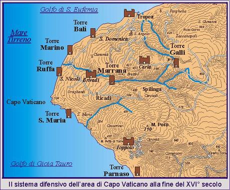 difensive towers in calabria italy