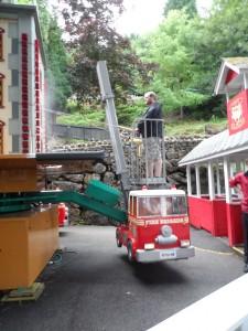 Holiday Day 1 – Gulliver’s, Matlock Bath Fire Engine Ride Gulliver's Matlock Bath
