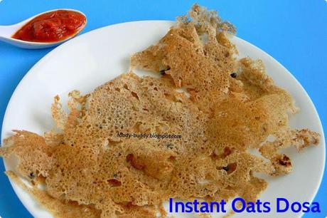 Oats Dosa / Instant Dosa Recipe / Indian Breakfast Recipe