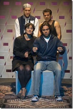 Dan Johnson, Kamal Hans, Amira Sabbagh and Dan Stanton star in Silk Road Rising's Review: Invasion! (Silk Road Rising)