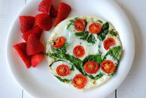 Gluten free menu plan: August 11-17, 2013 spinach omelet