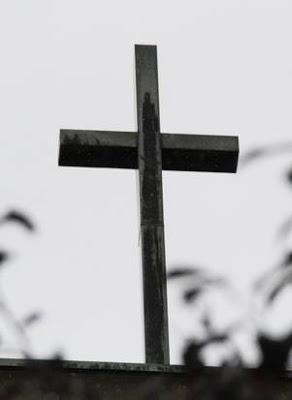 More Mary Mischief: image of Mary on cross atop Providence church? More Mary Mischief: image of Mary on cross atop Providence church?