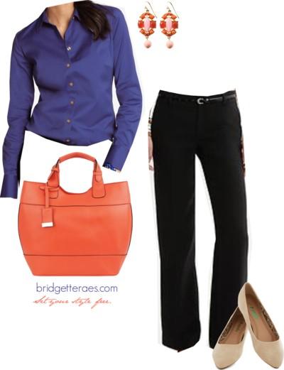 What am I going to wear to work tomorrow? Look 2 button downs and pants outfits