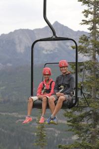 Chairlift ride to the zipline