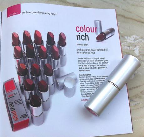 SoulTree Colour Rich Lipstick Stormy Mauve - Review, swatches