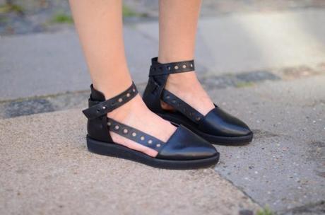 and other stories black strap flats shoes