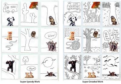 ATCs and Line Art – FREE Template