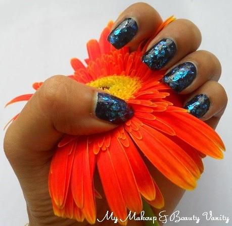 revlon moon candy nail art galactic+nail art+blue glitter+glitter nail polish+opi nail polish